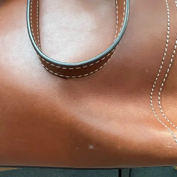 Fossil brown leather tote - Picture 5 of 7